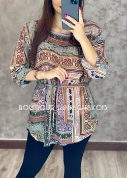 شومیز حریر آستردار کد 3008