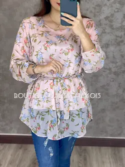 شومیز حریر آستردار کد 3001