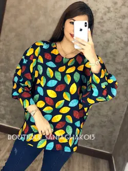 شومیز اسپانیایی طرح برگ کد 3002