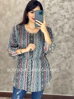 شومیز حریر آستردار کد 3003