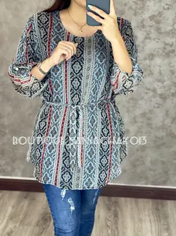 شومیز حریر آستردار کد 3003