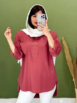 شومیز یقه کوبایی الیزه کد 3203