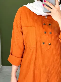 شومیز یقه کوبایی الیزه کد 3203