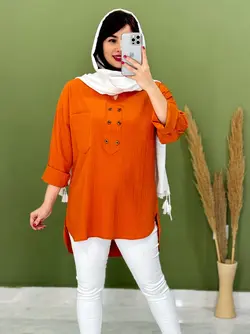 شومیز یقه کوبایی الیزه کد 3203