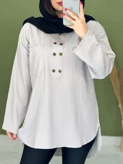 شومیز یقه کوبایی الیزه کد 3203