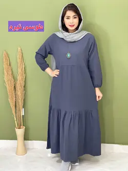 پیراهن مانتویی دریا کد 4120