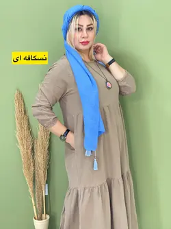 پیراهن مانتویی دریا کد 4120