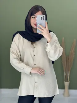 شومیز مانتویی نگین کاری ستاره کد 5132