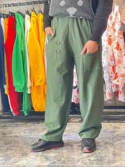 شلوار الیاف دو جیب کد 6032