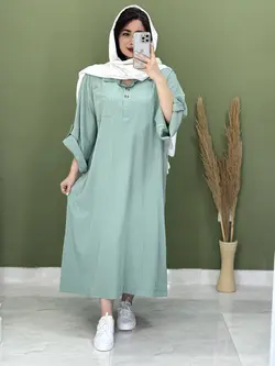 پیراهن یقه دار روشنک کد 4128