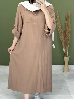 پیراهن یقه دار روشنک کد 4128