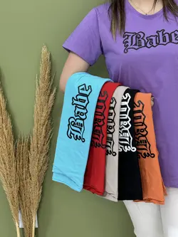 تیشرت قواره دار babe کد 1188