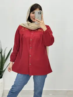 شومیز گلدوزی سوگل کد 3310