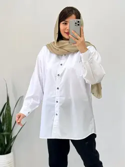 مانتو تک رنگ ساده کد 5146