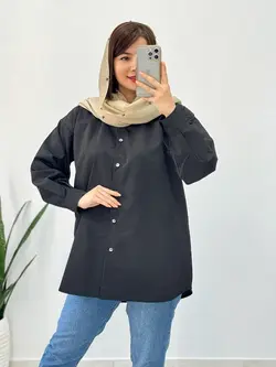 مانتو تک رنگ ساده کد 5146