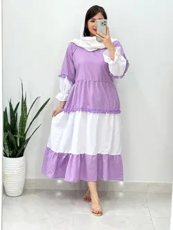 پیراهن مانتویی منگوله دار کد 4071