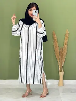 کفتان راه راه نسترن کد 4123