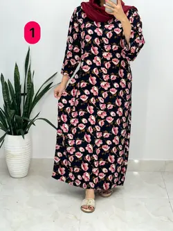 پیراهن نخی آستین دار کد 4139