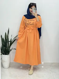 پیراهن گلدوزی شبنم کد 4142