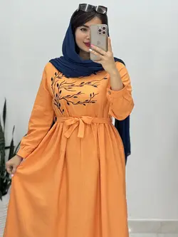 پیراهن گلدوزی شبنم کد 4142