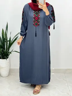 پیراهن ترمه دوزی خاتون کد 4141