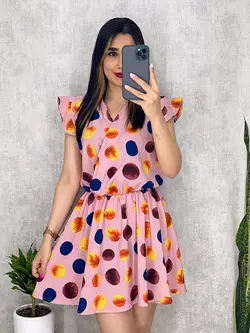 پیراهن چپ و راستی طرح توپی کد 4041