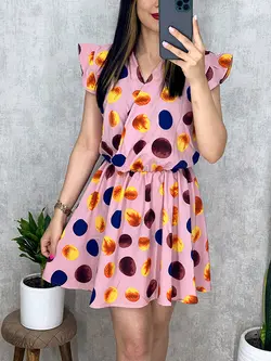 پیراهن چپ و راستی طرح توپی کد 4041