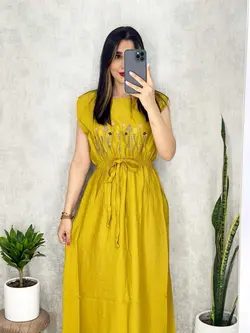 پیراهن حلقه ای طرحدار کد 4043