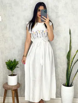 پیراهن حلقه ای طرحدار کد 4043