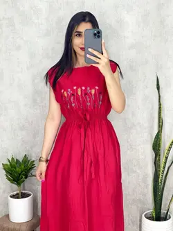 پیراهن حلقه ای طرحدار کد 4043