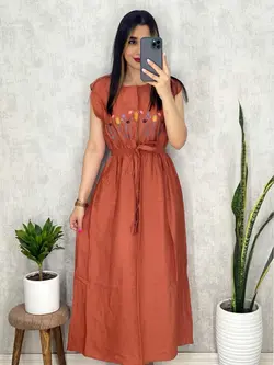 پیراهن حلقه ای طرحدار کد 4043