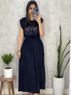 پیراهن حلقه ای طرحدار کد 4043