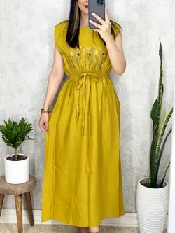 پیراهن حلقه ای طرحدار کد 4043