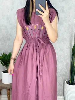 پیراهن حلقه ای طرحدار کد 4043