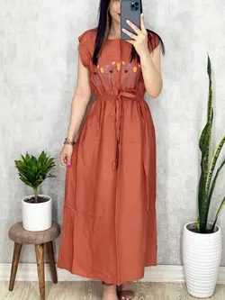 پیراهن حلقه ای طرحدار کد 4043