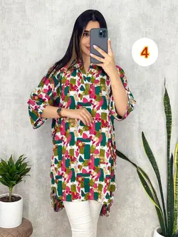 تونیک نخی بلند کد 7038