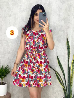 پیراهن کوتاه نخی کد 4046
