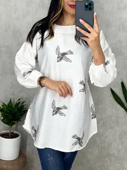 شومیز خامه دوزی طرح پرستو کد 3162