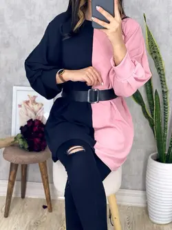 شومیز 2تیکه ابروبادی کد 3072