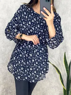 شومیز حریر آستردار کد 3165