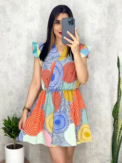 پیراهن کوتاه چپ و راستی کد 4062