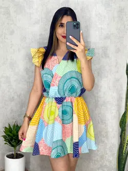 پیراهن کوتاه چپ و راستی کد 4062