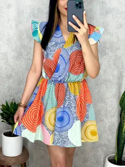 پیراهن کوتاه چپ و راستی کد 4062