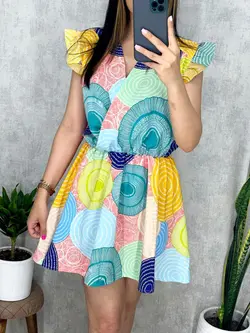 پیراهن کوتاه چپ و راستی کد 4062