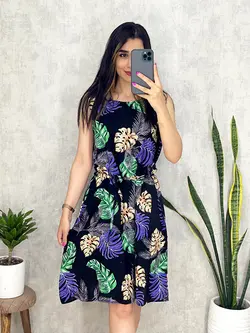 پیراهن کوتاه طرحدار کد 4063