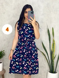 پیراهن کوتاه طرحدار کد 4063