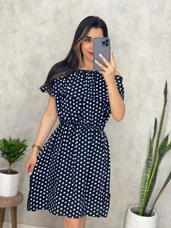 پیراهن کوتاه خالدار 4064