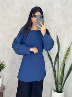 تونیک  مانتویی آستین بلند کراش کد 7046