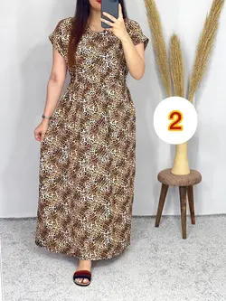 پیراهن ساحلی طرح بندی بدون کش کد 4067