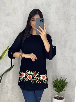 بلوز پایین طرحدار کد 7040